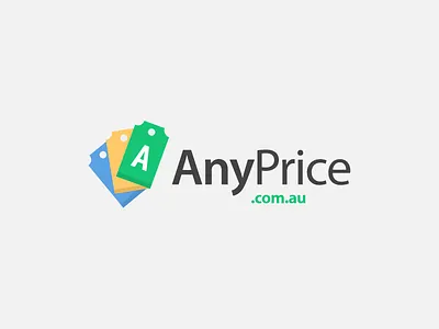 AnyPrice branding colorful flat logo simple tags