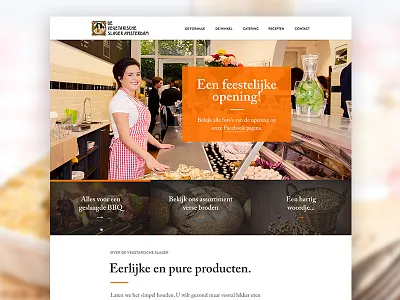 De Vegetarische Slager amsterdam design detail food shop shot vegetarian website