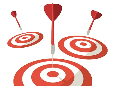 Darts darts flat illustrator