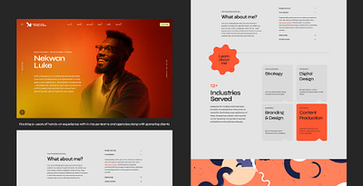 Nekwan Luke Design Studio – Personal Website UI Design art direction brand identity brand strategy branding graphic design logo photography startups ui