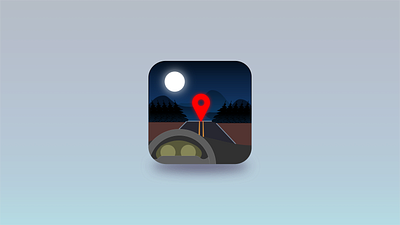 Driving app iOS icon app graphic design ios icon ios icon app logo ui uiux vector vectors