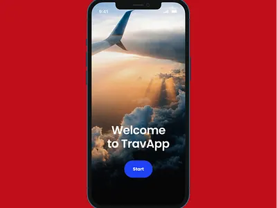 travel app ui
