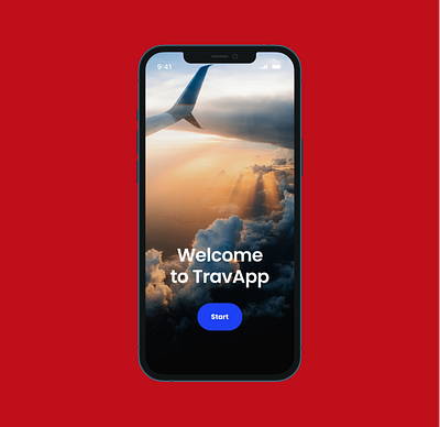 travel app ui