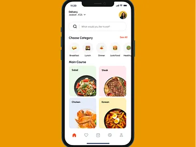Food app ui