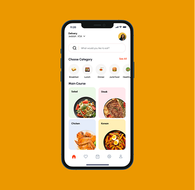 Food app ui