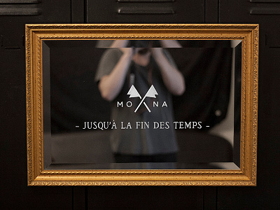 Jusqu'à la fin des temps - MONA engraved handlettering handmade lettering mirror mlck type typography