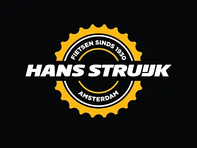 Hans Struijk Bicycles bicycles bikes black branding hans struijk logo motion outdoor retail retro yellow