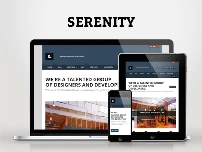 WP Serenity — Responsive Multipurpose Theme clean corporate creative ecommerce minimal modern portfolio responsive woocommerce wordpress