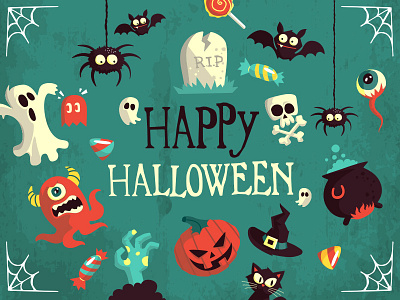 Halloween Vector Art Pack Freebie art halloween pack vector