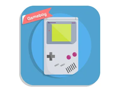 Childhood of a 90's Kid 1990s 90s design flat gameboy illustration retro vector