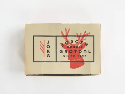 Card design card deer nordic