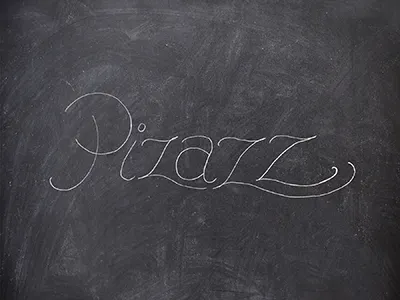 "Pizazz" Lettering Exploration chalk chalkboard hand lettering pizazz pizzazz typography