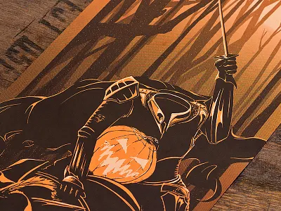 Headless Horseman Finished Poster dark halloween headless horse horseman illustration print pumpkin sleepy hollow