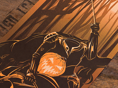 Headless Horseman Finished Poster dark halloween headless horse horseman illustration print pumpkin sleepy hollow