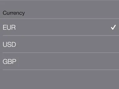 Coffeelog currency support coffeelog settings
