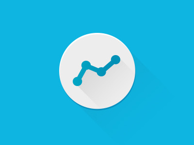 Financial Symbol financial graph growth shadow symbol