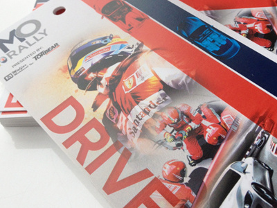 Ferrari Maserati Rally Tickets design racing tickets