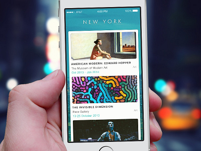 Explore your city app city design events feeds ios7 iphone ny recommend sketch sketchapp ui