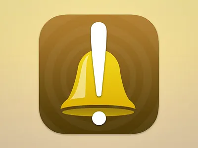 DayBell 7 app bell exclamation icon icos7 ios reminders todo
