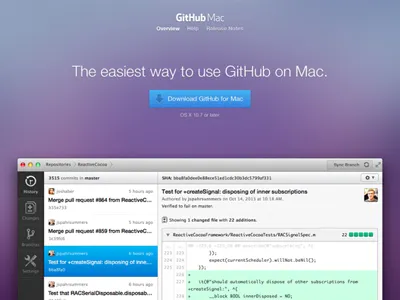 Refreshed mac.github.com blurred blurry download git github mac