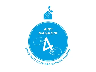 Ain't Magazine 4 Logo circle hand logo magazine round signet