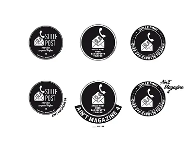 Ain't Magazine 4 Logo aint circle logo magazine round signet