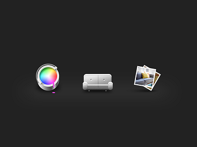 Unused Paint Stuff icons paint sofa