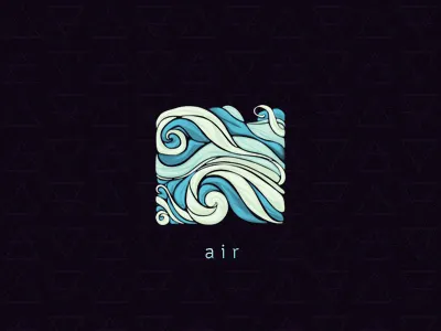 Air air element icon icons