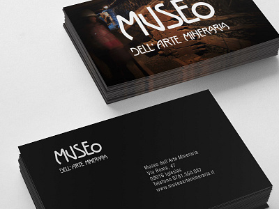 Museo Dell'Arte Mineraria corporate design identity logo