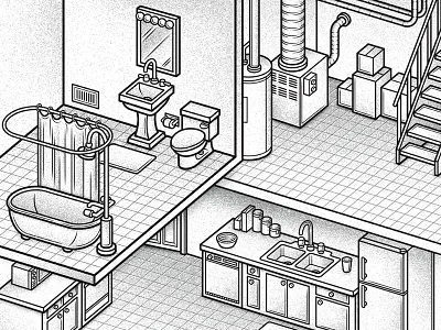 GRID feature illustrations ilustration isometric