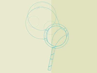 Blow bubbles illustration illustrator outline skeleton spring vector wip