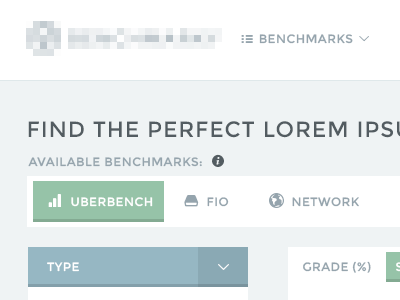 Benchmark flat listing minimal