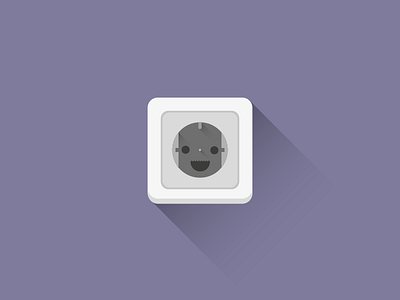 Unusual Socket flat grey jestar long shadow socket unusual violet