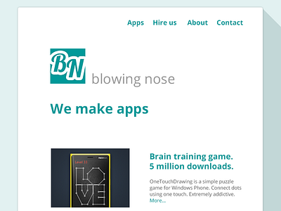 Blowing Nose - New Website branding clean design logo minimal portfolio ui web webpage website