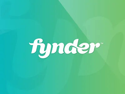 fynder brand company custom design font identity illustrator letters logo vector