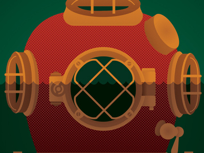 Diving Helmet beer illustration