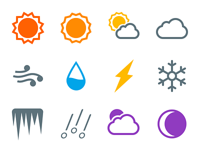 Weather Line Icons