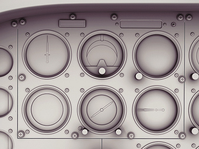 Cessna 175 Instrument Panel 175 3d cessna maya
