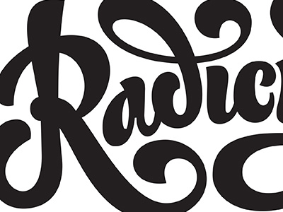 Radiculous Type lettering typography