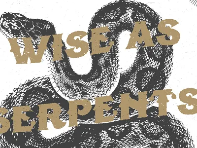 Wise As Serpents, Gentle As Doves jesus said it metallic poster print design scripture tried and true wise as serpents gentle as doves