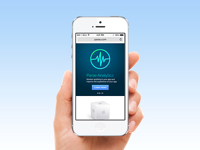Parse mobile website redesign developer facebook homepage iphone mobile parse webdesign website