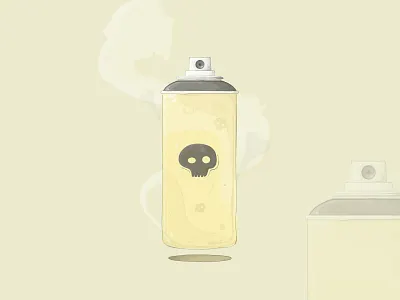 Can Wars graffiti illustration rosek spray can