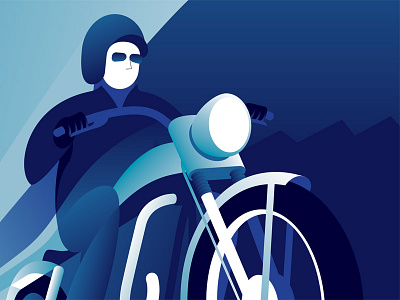 Big Bike illustration motorcycle