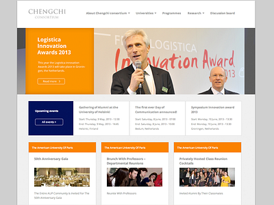 Chengchi Consortium blocks clean community debute design flat simple site ui ux website