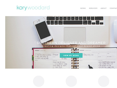 portfolio site / mockup portfolio teal wordpress