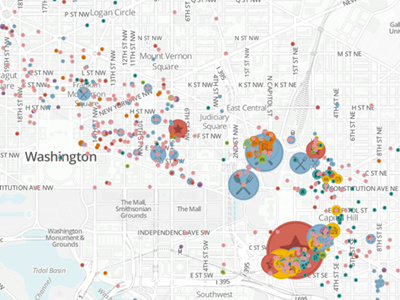 Mapping five years of political fundraisers data map sunlight foundation