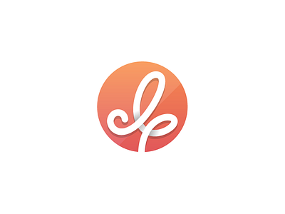 Curl Mark branding cantaloupe curl logo mark orange