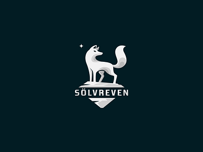 SÖLVREVEN animal cold fox ice iceberg logo north norway silver snow star