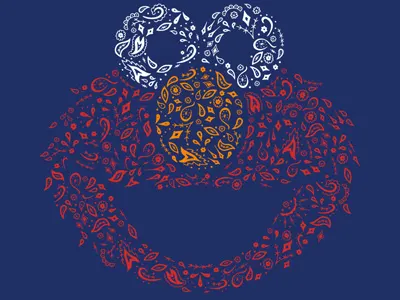 Ornate Elmo dcay elmo sesame street threadless