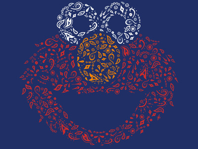 Ornate Elmo dcay elmo sesame street threadless